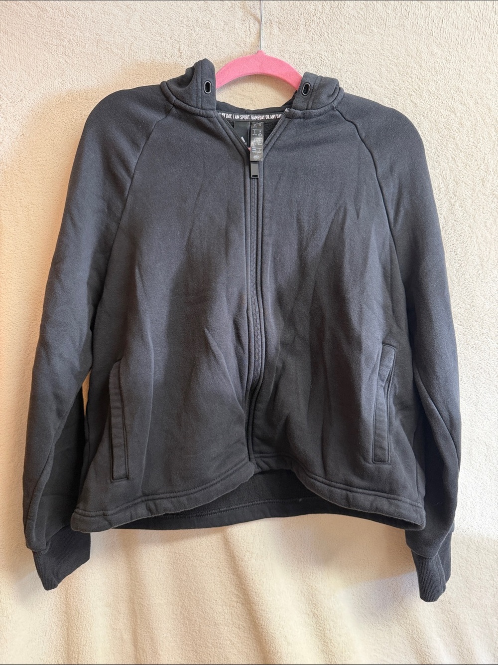 adidas Black Hooded Zip Utility Jacket